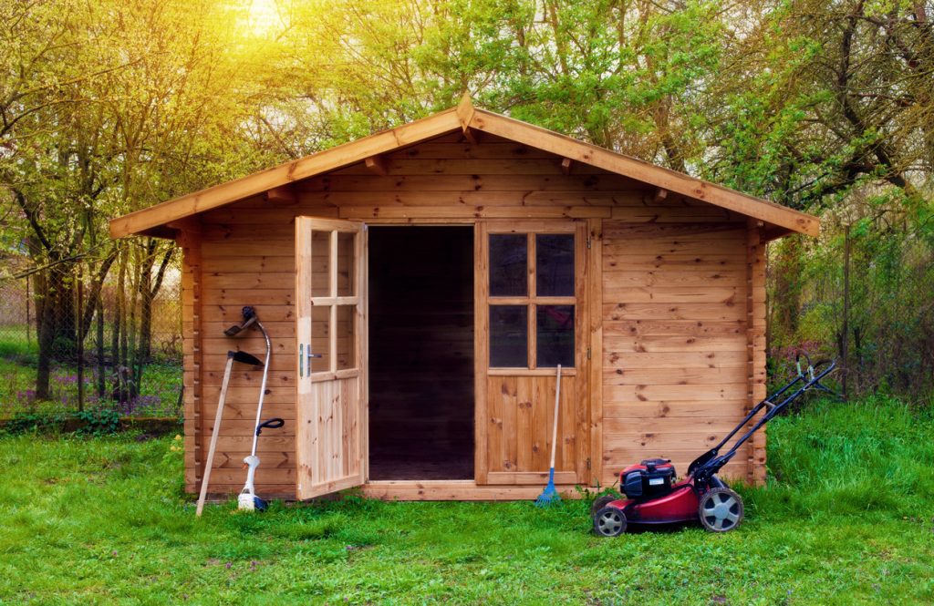 timber garden shed