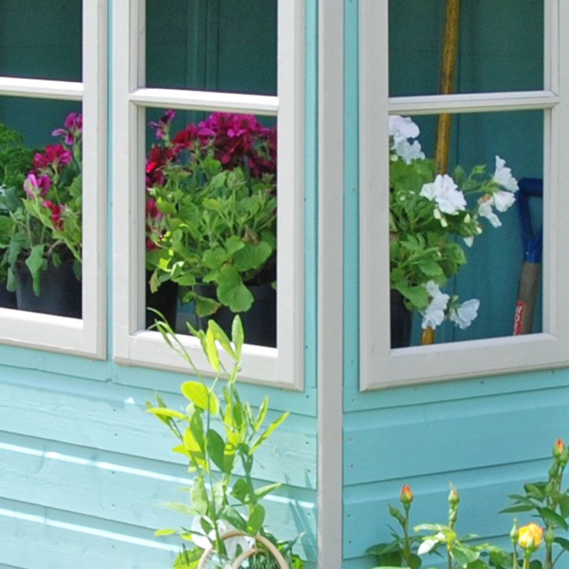 sun pent shed windows