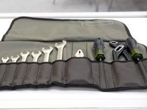 roll out storage case for tool shed organization